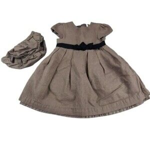 Carters Baby Girls Taupe Shimmer Fancy Dress Size 12 months